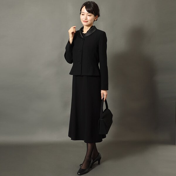ブラックフォーマル】レディース／喪服／前開き／礼服／オールシーズン