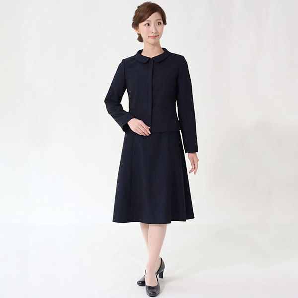 お受験スーツ／濃紺スーツ／面接／レディース／大きいサイズ（メアリー