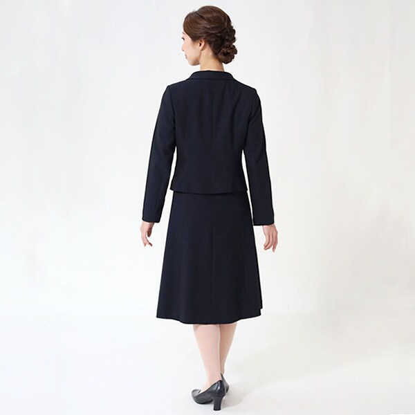お受験スーツ／濃紺スーツ／面接／レディース／大きいサイズ（メアリー