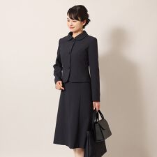 エスコミュール(ESCOMUL)のお受験スーツ／洗える／防シワ／濃紺／ポリエステル／レディース（メアリーココ）