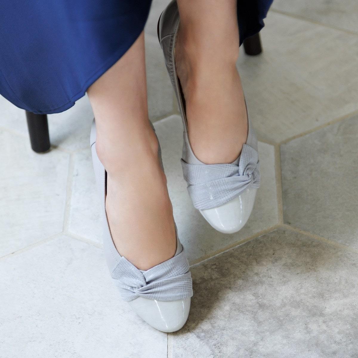 まるでスニーカー◇【撥水】クロスリボンスニーカーパンプス/633108