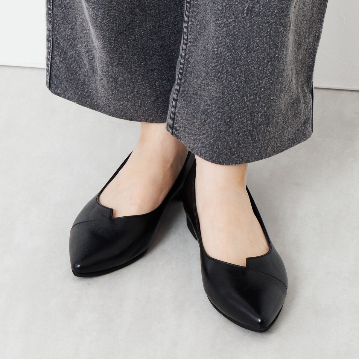 卑弥子HIMIKO本革レザークッションバレエパンプス25センチ 卑弥子HIMIKO本革レザークッションバレエパンプス25センチ