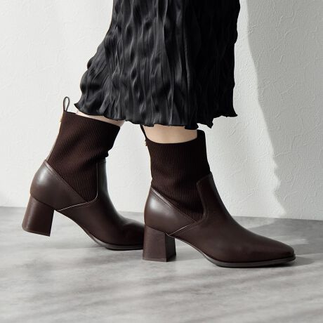 再値下げ】【SALE/40%OFF】リブニットブーツ/641419 | HIMIKO | マルイ 