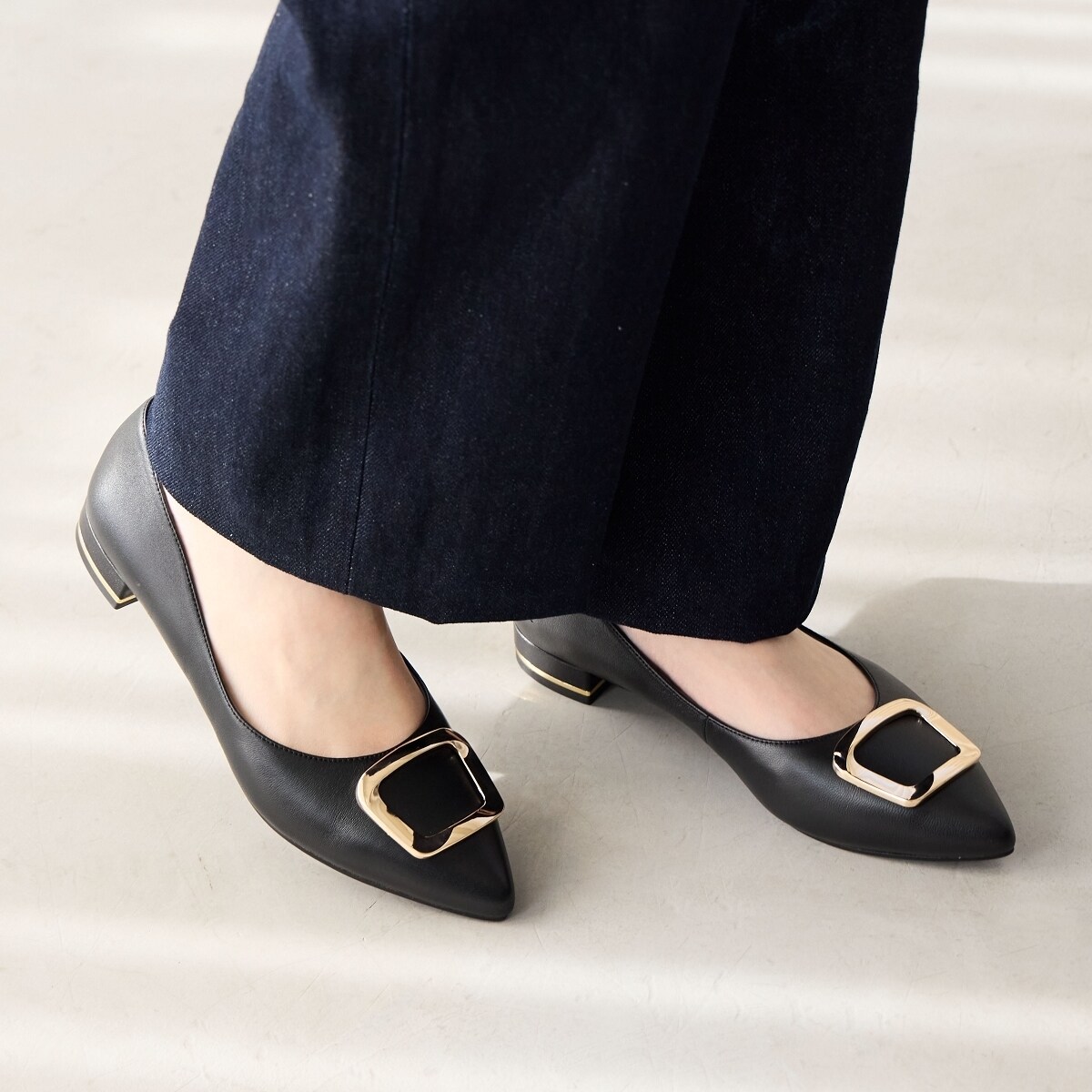 卑弥呼のWEB限定デザイン◇【本革】ローヒールパンプス/621150