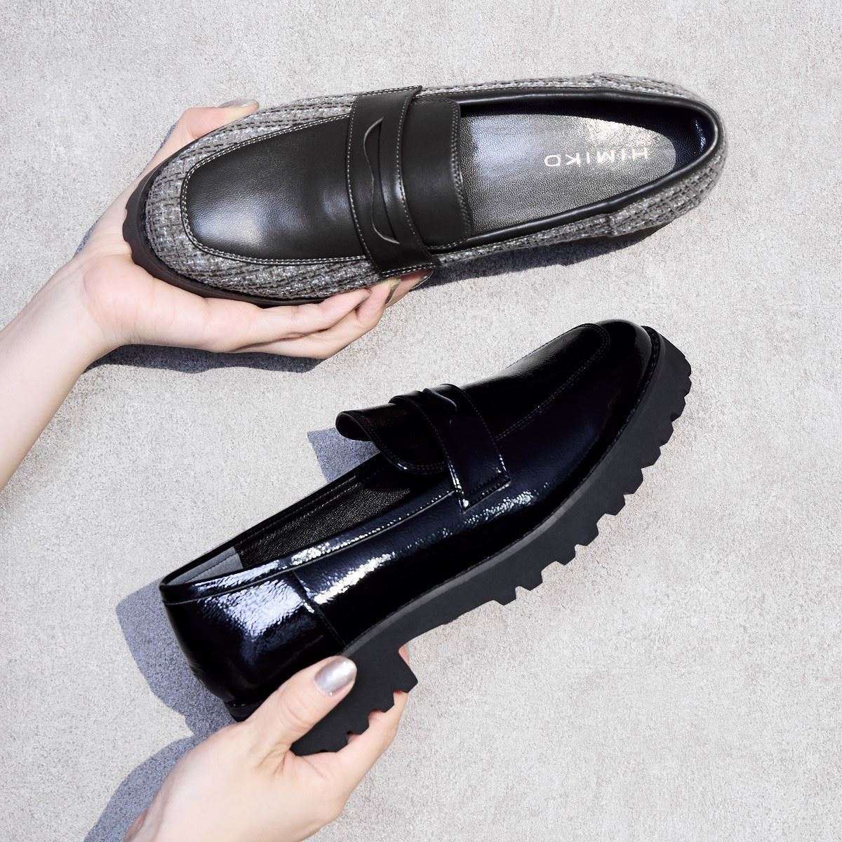 HIMIKO WEB限定 ローヒールパンプス 卑弥呼 23.5 卑弥呼のWEB限定デザイン◇【本革】ローヒールパンプス/621150
