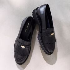 HIMIKO(HIMIKO)の秋の主役！厚底ローファー◇【日本製】【撥水】トラックソールコインローファー/641304