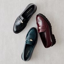 HIMIKO(HIMIKO)の秋の主役！厚底ローファー◇【日本製】【撥水】トラックソールコインローファー/641304