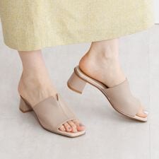 《再値下げ40％OFF》【25春夏新作】【日本製】Vカットミュールサンダル/653202