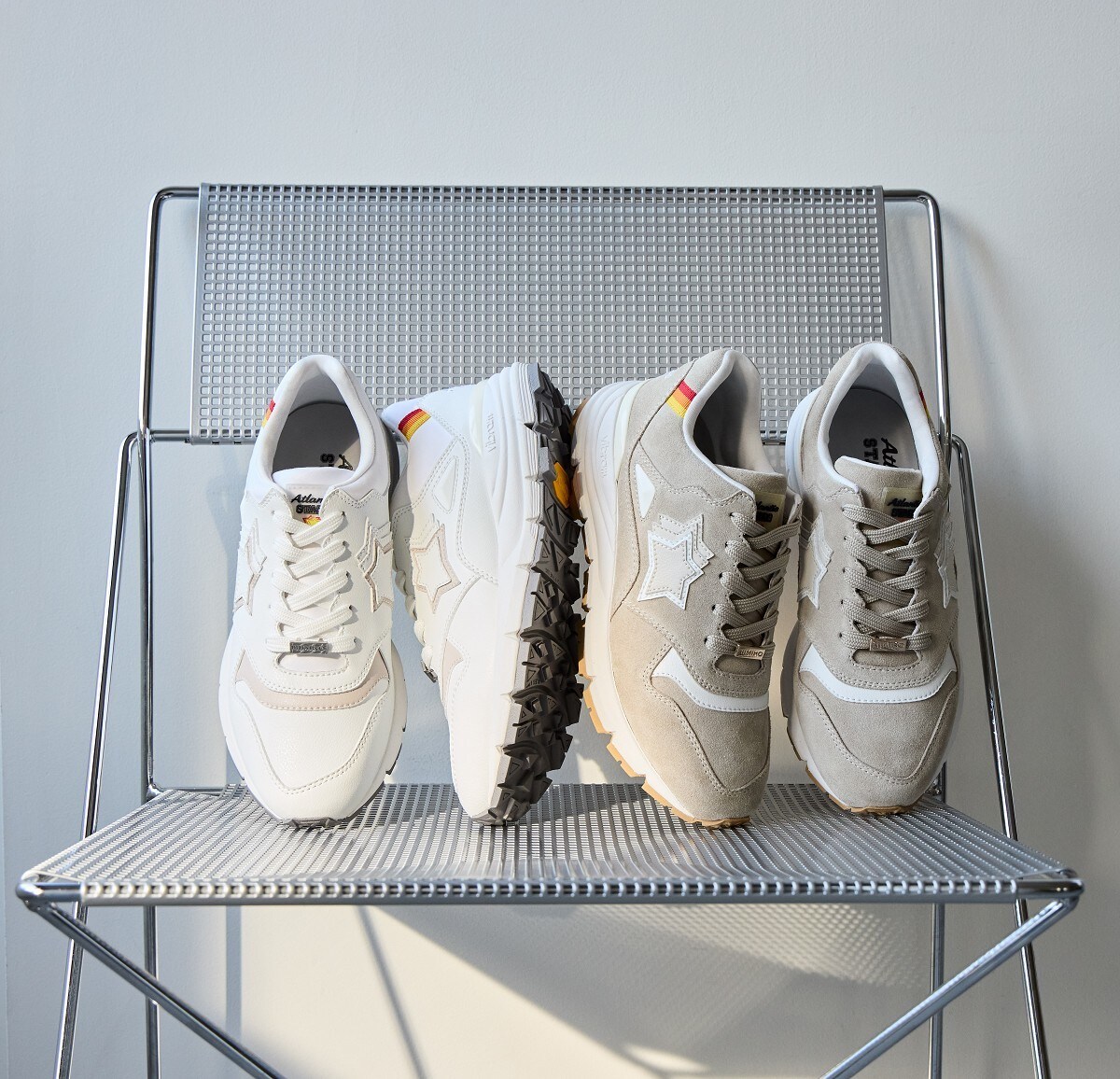 コラボ【Atlantic STARS×HIMIKO】ビブラムソールレザースニーカー