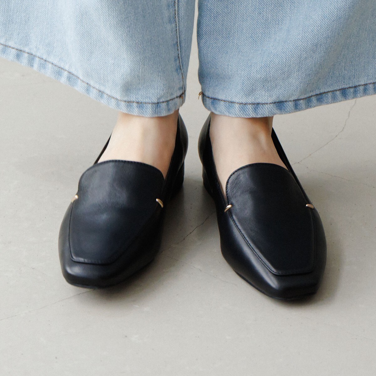 【新品未使用】卑弥呼　メタルアクセントローファー/640009 WEB限定デザイン】メタルアクセントローファー/640009