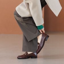 卑弥呼(himiko)の秋の主役！柔らかローファー【撥水】【卑弥呼25AW】バブーシュビットローファー/651304