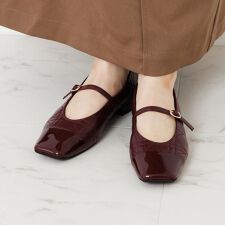 HIMIKO(HIMIKO)のお洒落ストラップ【撥水】【卑弥呼25AW】キルティングレザーメリージェーンパンプス/651311