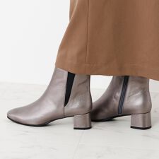 Vラインですっきりシルエット【撥水】【卑弥呼25AW】スクエアトゥサイドゴアブーツ/651411