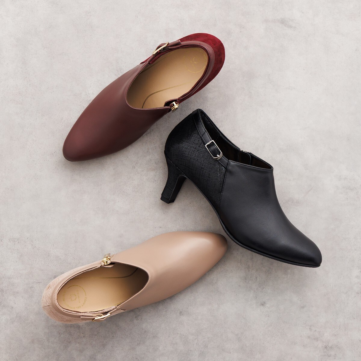 HIMIKO（HIMIKO）/[快適ウォーク]【撥水】【卑弥呼25AW】ヒールブーティ/655301 快適ウォーク]【撥水】【卑弥呼25AW】ヒールブーティ/655301 | HIMIKO