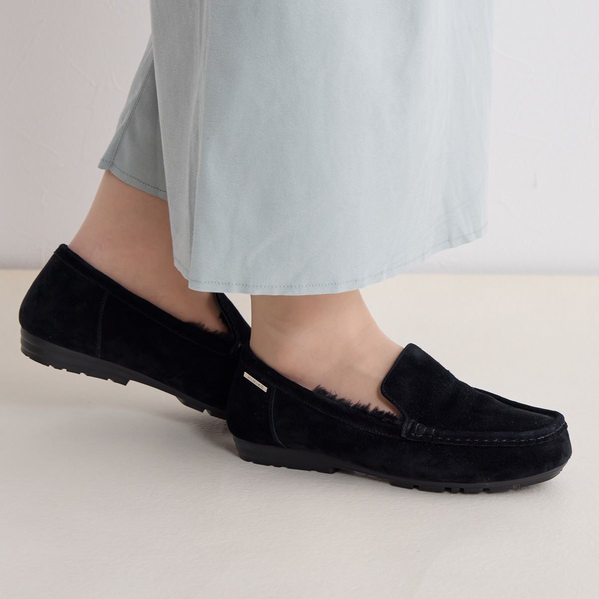 HIMIKO(卑弥呼)　牛革やわらかモカシン　24.５cm ホワイト 一足は持っていたい！【撥水】ふわふわモカシン/621319 | HIMIKO