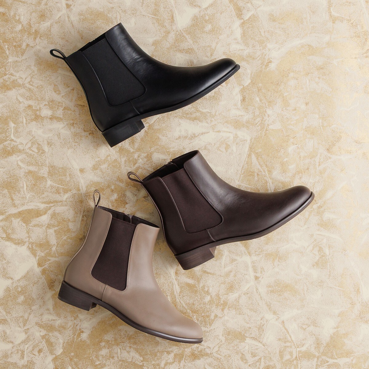 デイリー使いにぴったり【撥水】【卑弥呼25AW】サイドゴアブーツ