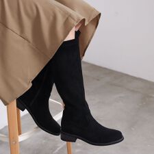 トレンドのロング【卑弥呼25AW】ラウンドトゥストレッチロングブーツ/ 651424