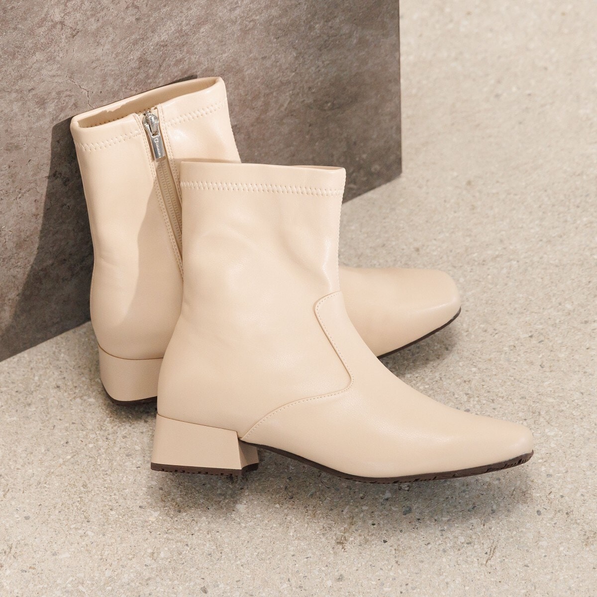 素材感がおしゃれ◇バックゴアヒールブーツ/631422 | HIMIKO | マルイ