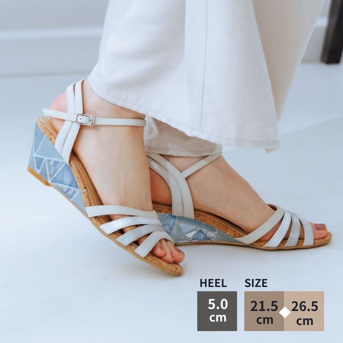 クリアヒールで足元が輝く！◇【卑弥呼26SS】ステンドグラスクリア