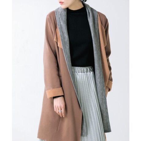 静電気加工 異素材コンビ裏起毛コーディガン ブージュルード Bou Jeloud ファッション通販 マルイウェブチャネル