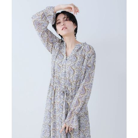 ペイズリーギャザーワンピース ブージュルード Bou Jeloud 5112 ファッション通販 マルイウェブチャネル