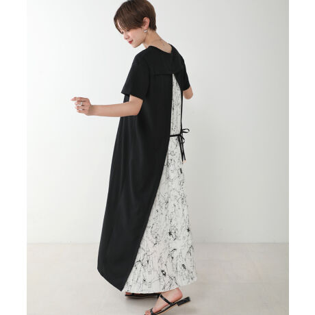 バックプリーツリボンワンピース ブージュルード Bou Jeloud ファッション通販 マルイウェブチャネル