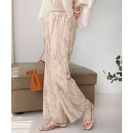 Babニュアンスマーブルデザインパンツ バブ Bab ファッション通販 マルイウェブチャネル