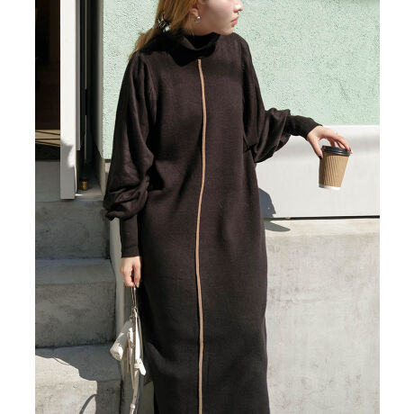 Bab選べる2種類 2サイズ 配色ニットロングワンピース Aw新作 バブ Bab ファッション通販 マルイウェブチャネル