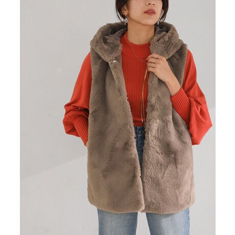 2021AW】BEATRICE エコファームートンベスト 完売品 美品 2025AW 
