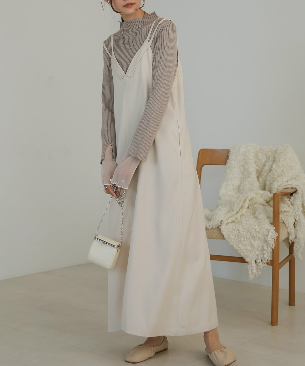 前後2WAYキャミジャンパーワンピース