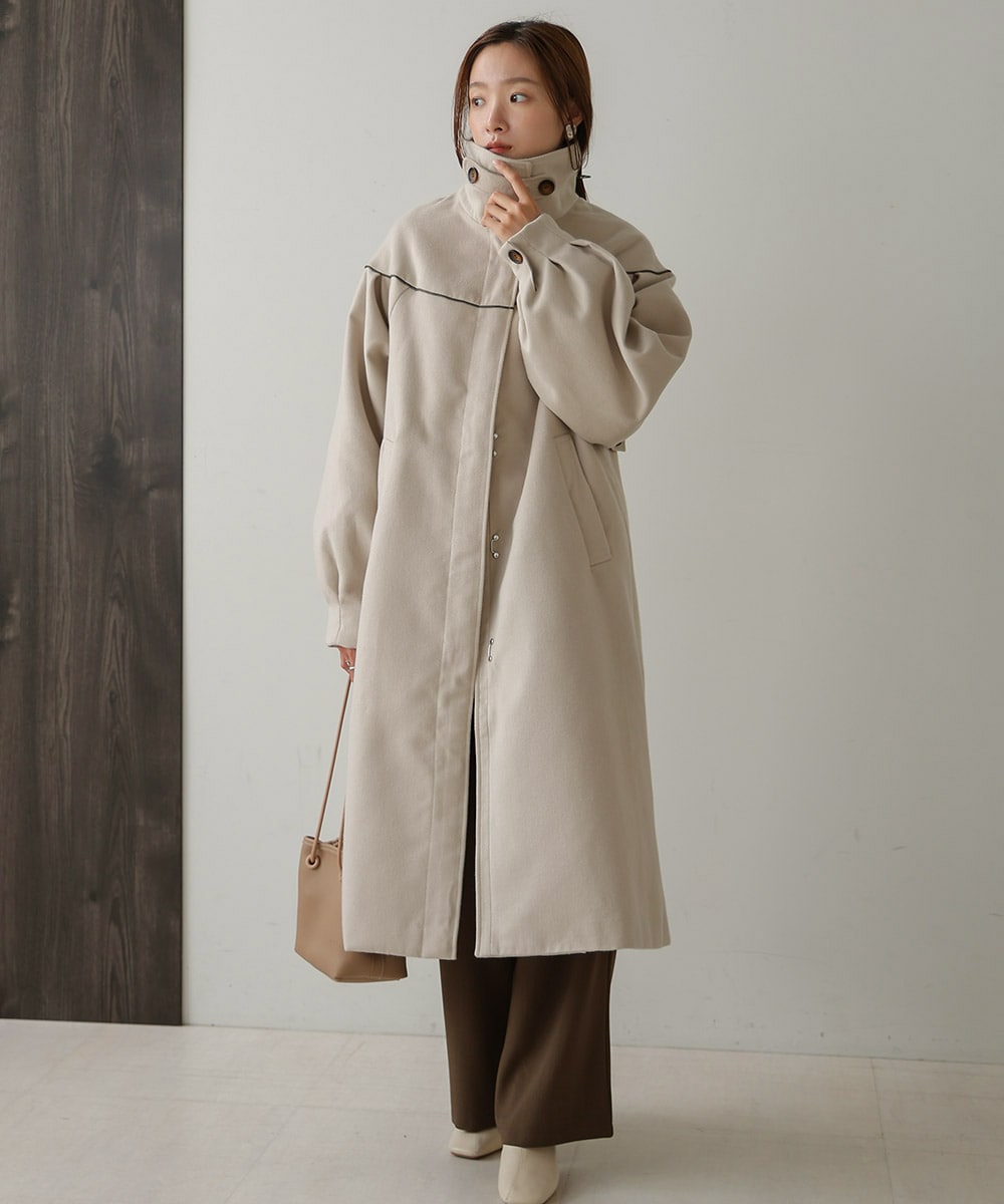 お嬢さん2wayワッフルステンカラーコート | ノエミー(NOEMIE) | マルイ