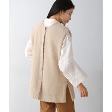 シャギー2WAYニットジレ