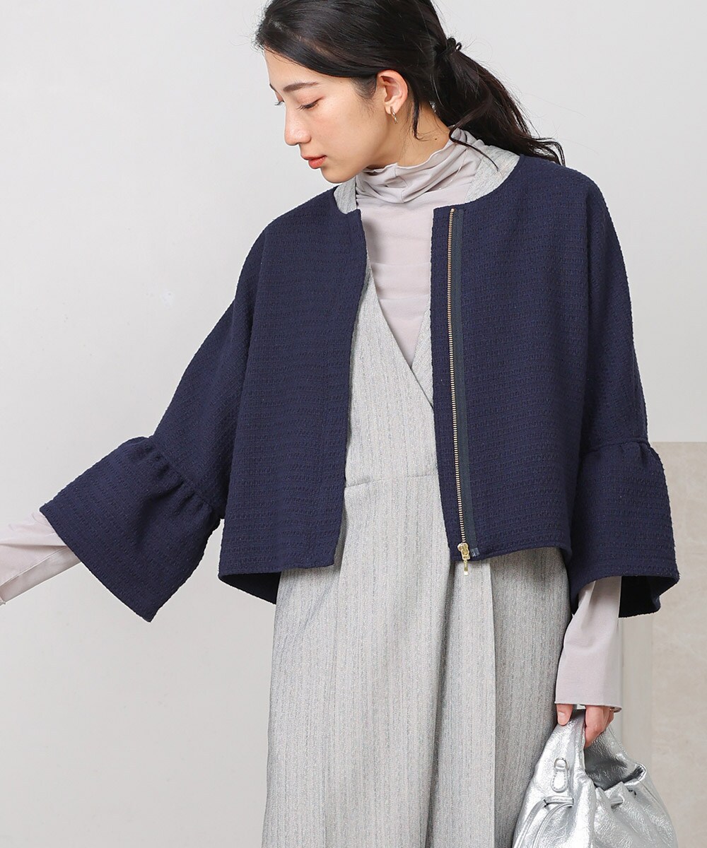 grove 高見え間違いなし！こだわり仕立てのツイードジャケット 金ボタン 高見え間違いなし！こだわり仕立てのツイードジャケット