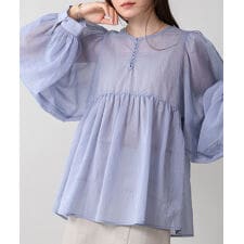 前後2WAY袖ボリュームリボンブラウス