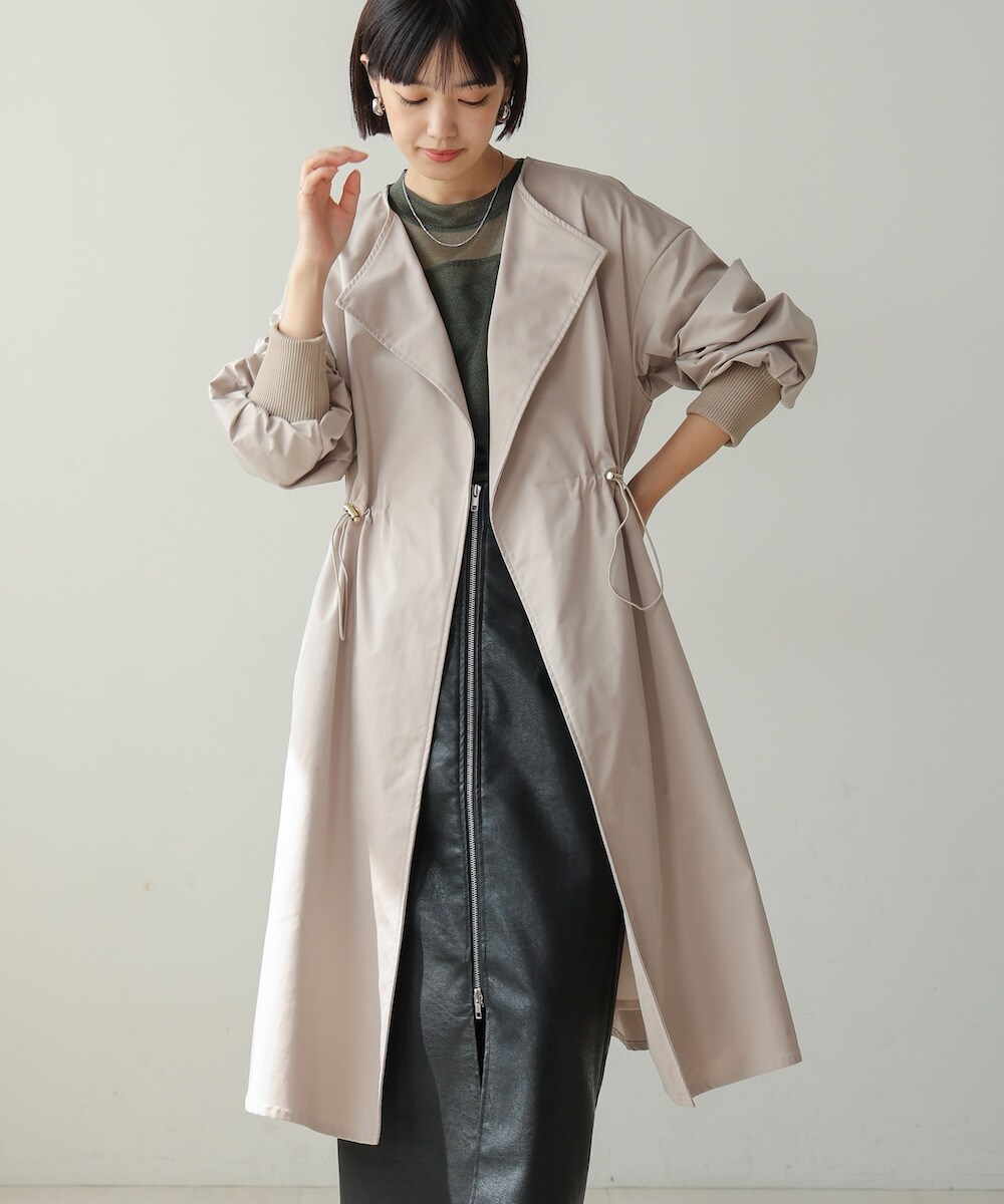 ブージュルード　コート ノーカラーラペルロングコート | ブージュルード(Bou Jeloud) | マルイ