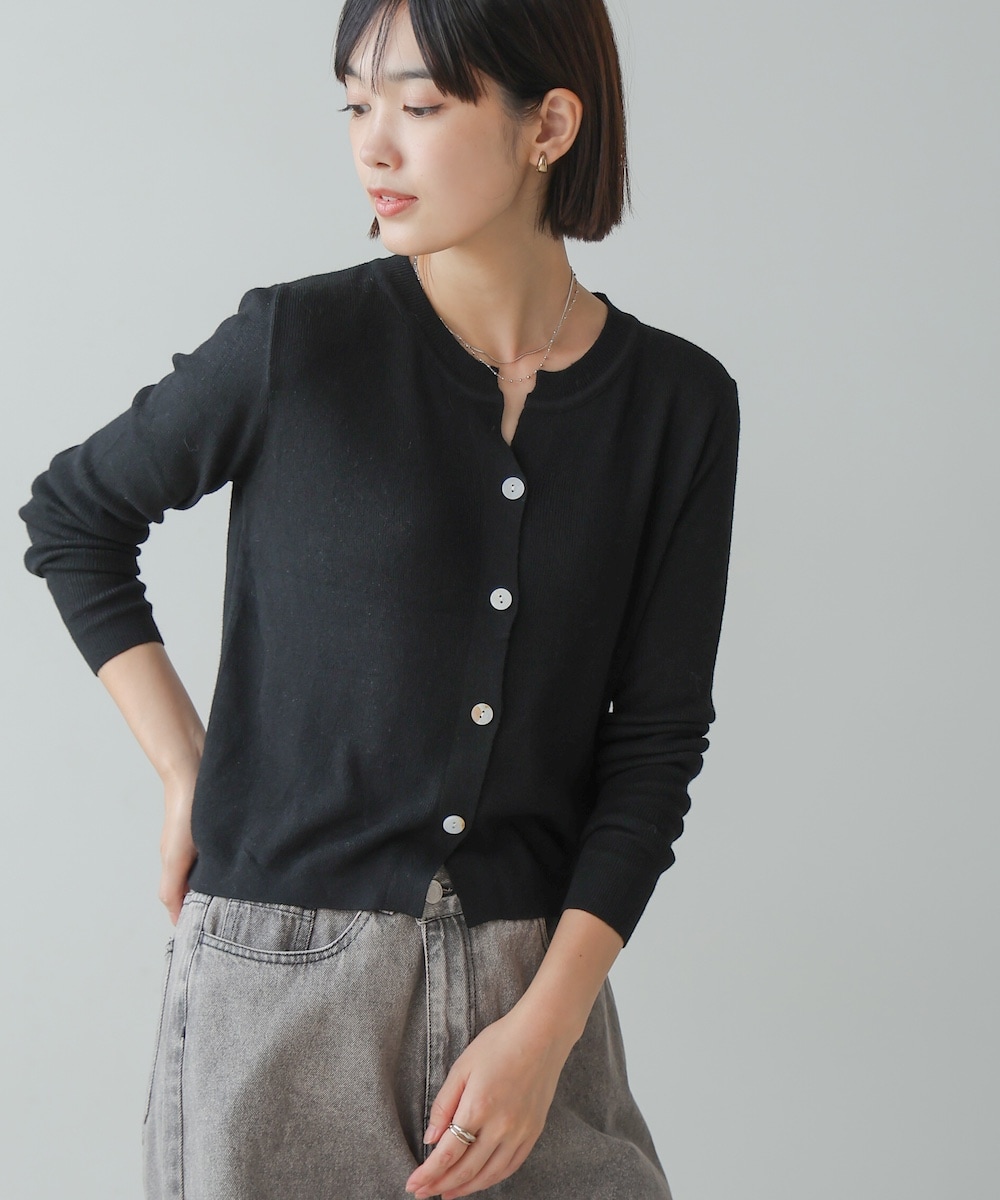 Bou Jeloud美人ポケットファー☆ロングカーディガン☆ブージュルード ニットロングカーディガン