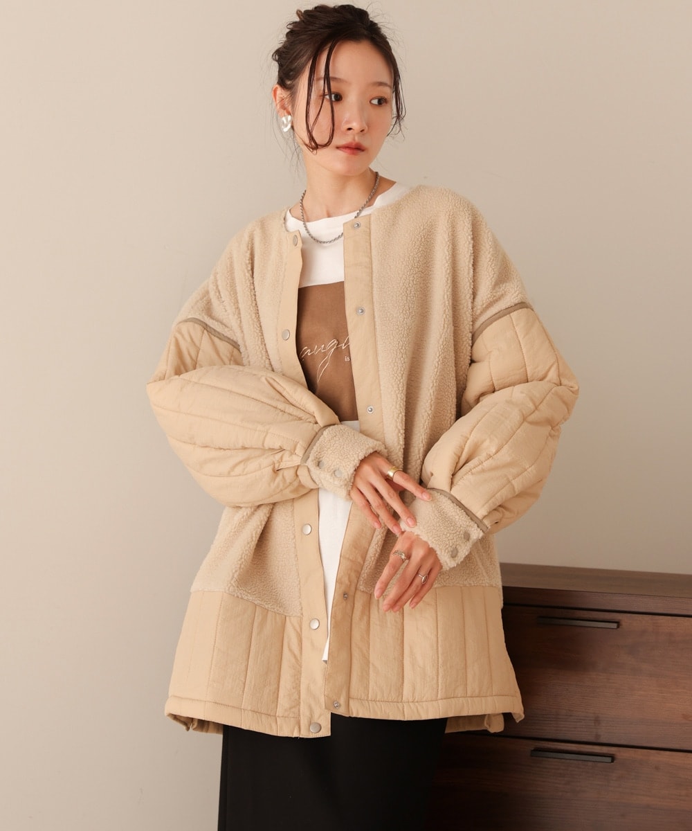 スタンドカラーライトアウター | バブ(Bab) | マルイウェブチャネル