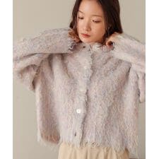 【前後2WAY】ＭＩＸシャギーニットカーディガン