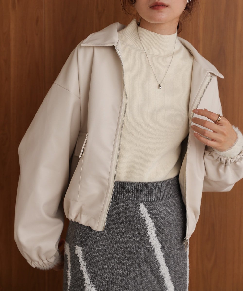 2025AW新作【Classical Evon】ヴィンテージ加工ライダースボア