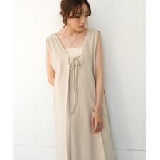 【S・Mサイズ展開あり】イージージョーゼット前後2WAYジャンパースカート