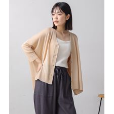ブージュルード(Bou Jeloud)の＼セール中！／【接触冷感／UVカット】UVサラサラBOXシルエット前後差カーディガン