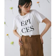 【接触冷感】カラーロゴプリントＴシャツ