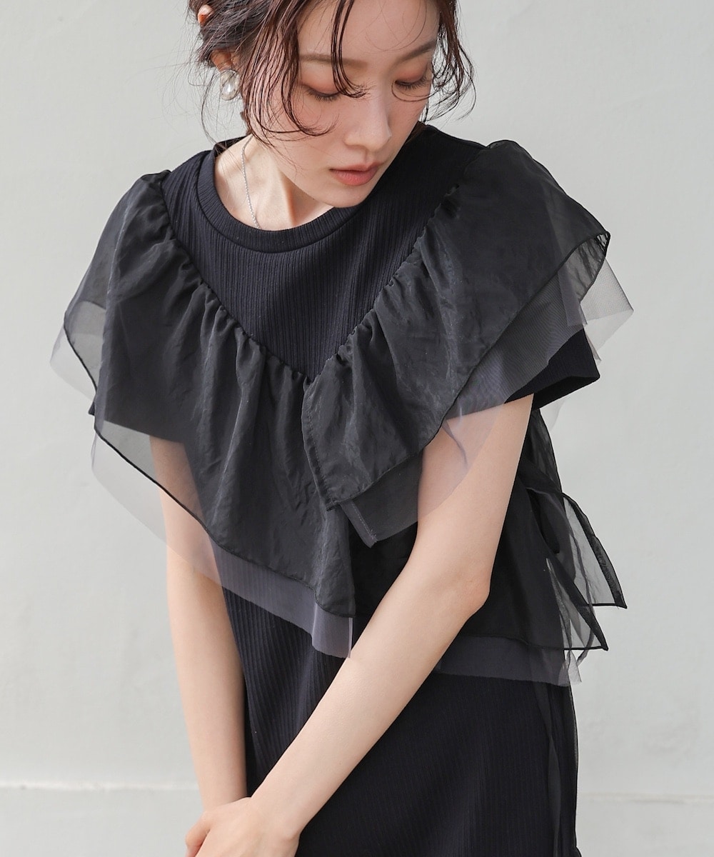 S・Mサイズ展開】アシメフリルドッキングワンピース | バブ(Bab