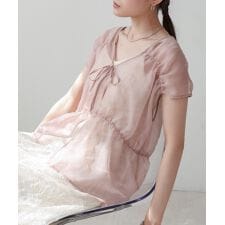 前後２WAYギャザーブラウス