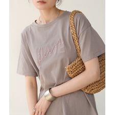ロゴ刺繍デザインＴシャツ