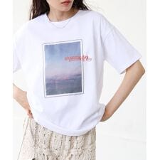 バブ(Bab)のシアーレイヤードプリントＴシャツ