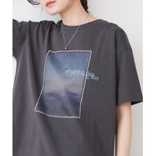 バブ(Bab)のシアーレイヤードプリントＴシャツ