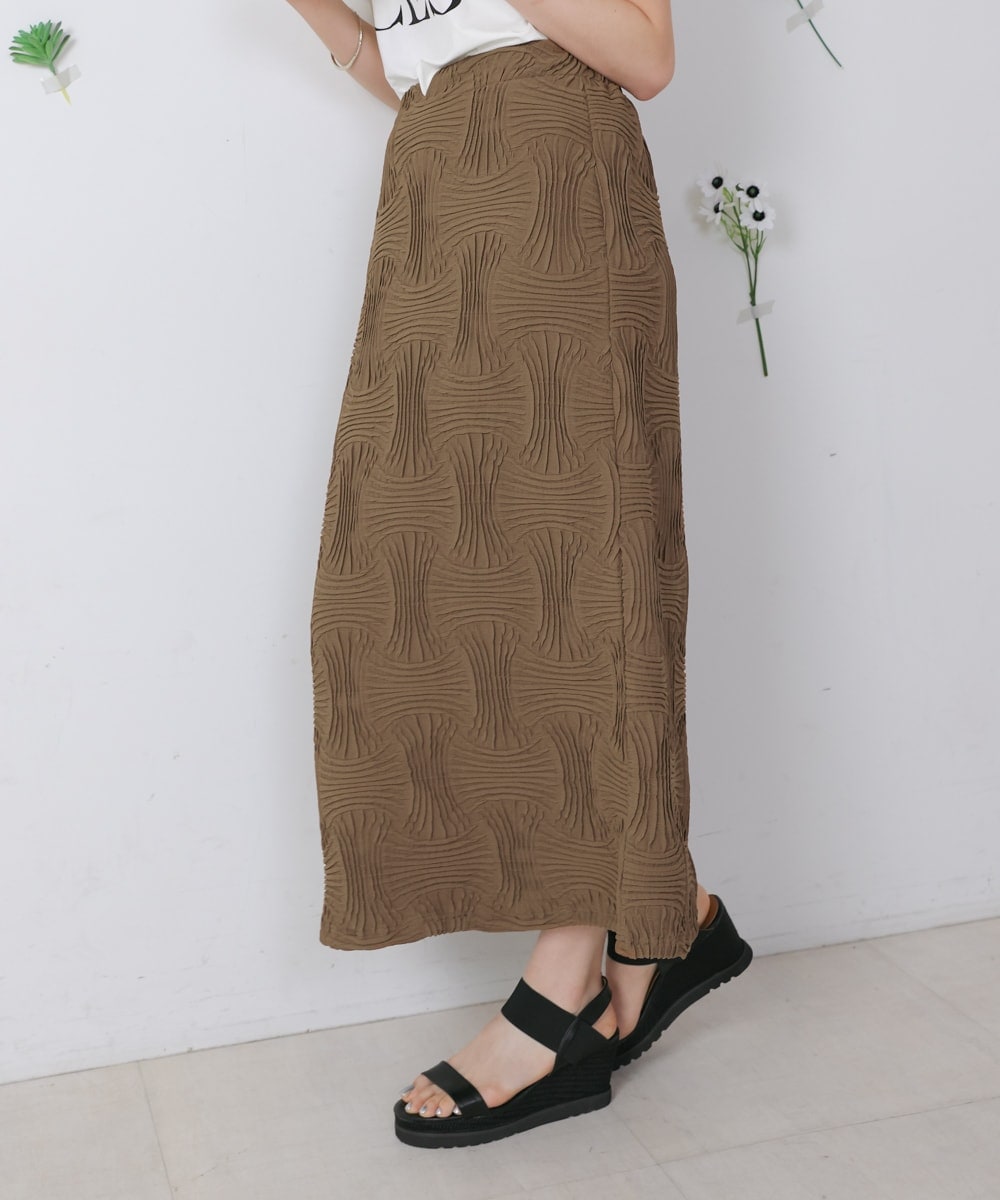 変形千鳥柄フロッキースカート | ブージュルード(Bou Jeloud) | マルイ