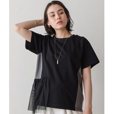 裾メッシュ切替プルオーバー