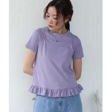 ペプラムバルーンヘムキャミセットＴシャツ